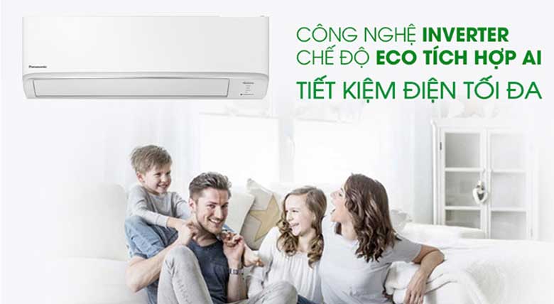 Điều hòa 2 chiều loại nào tốt: Điều hòa Panasonic 2 chiều Inverter 11900BTU CU/CS-YZ12WKH-8