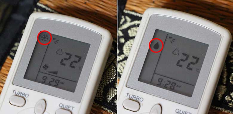 Điều hoà Daikin không mát do đặt sai chế độ