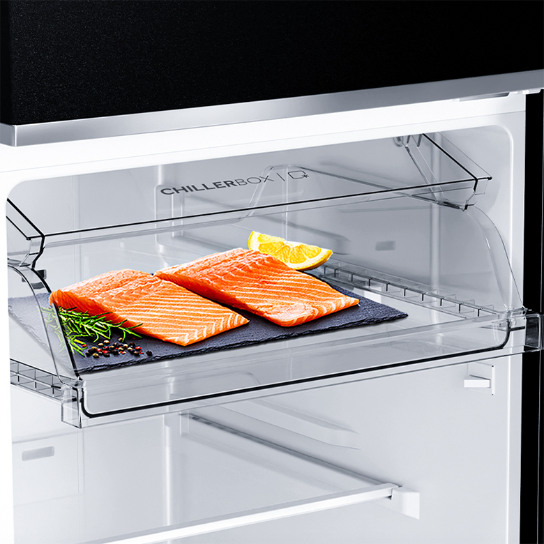 Tủ lạnh Aqua AQR-T410FA(GB) bảo quản thực phẩm tươi ngon mà không cần rã đông