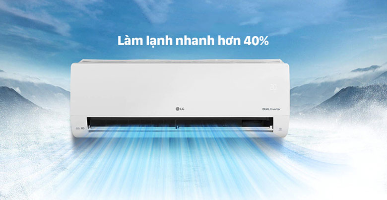 Smart Inverter trên điều hoà LG làm lạnh nhanh