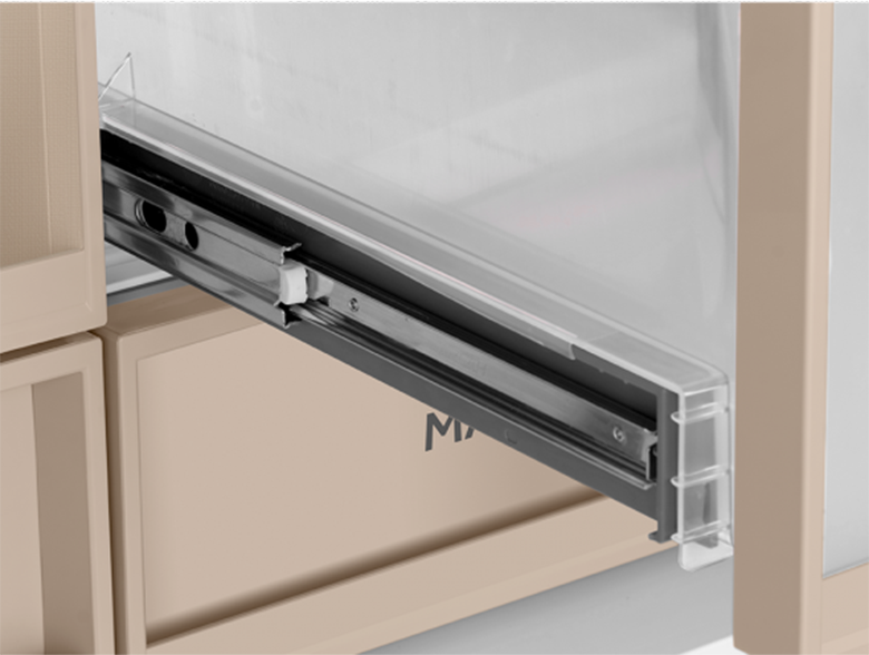 Tủ lạnh Aqua Inverter 512 lít Multi Door AQR-MA585XA(MC)U1 có ray trượt thép êm ái