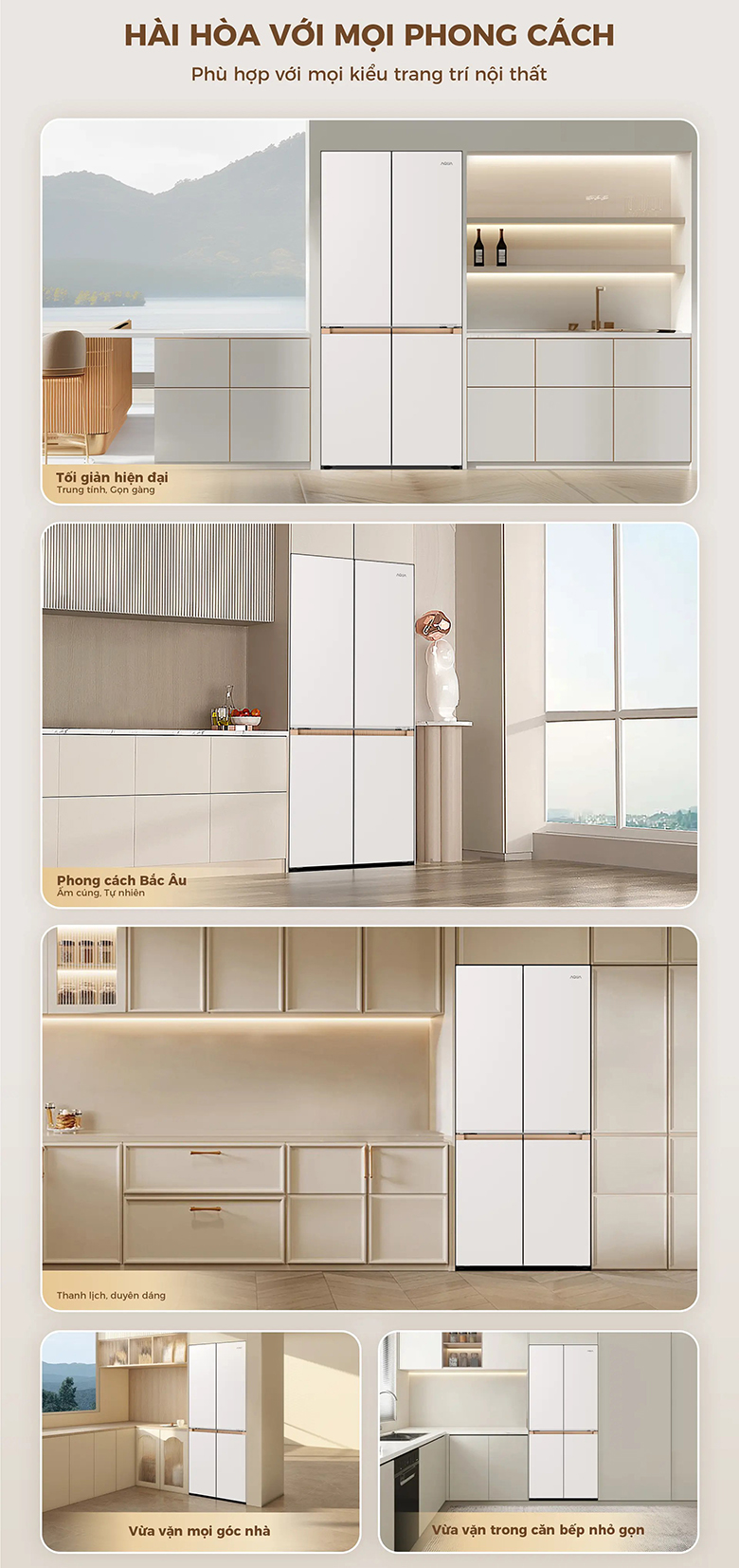 Tủ lạnh 4 cửa Aqua Inverter AQR-MA580XA(MC)U1