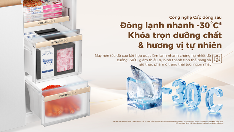 cấp đông sâu -30 độ