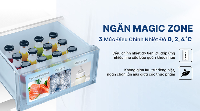 Tủ lạnh AQR-MA600XA(KGL)U1 có ngăn magic zone