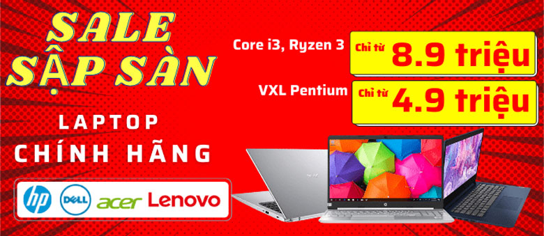 Sale Sập Sàn Laptop Chính Hãng