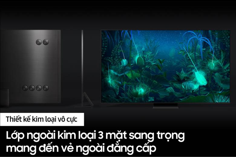 Samsung Smart AI Tivi Mini LED 8K 98 Inch QA98QN990F - Thiết kế 3 mặt kim loại thời thượng
