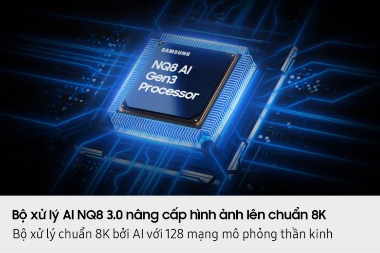  Samsung Smart AI Tivi Mini LED 8K Vision AI 85 Inch QA85QN950F - Bộ xử lý AI NQ8 thế hệ 3