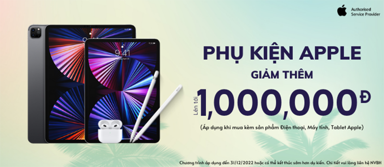 Sắm phụ kiện chính hãng Apple - Giảm đến 70%