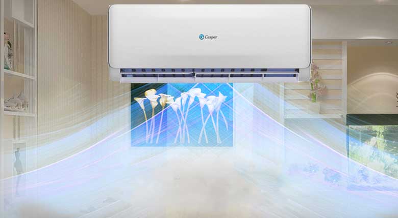 Cách chỉnh quạt gió điều hoà Casper: Chỉnh hướng quạt gió