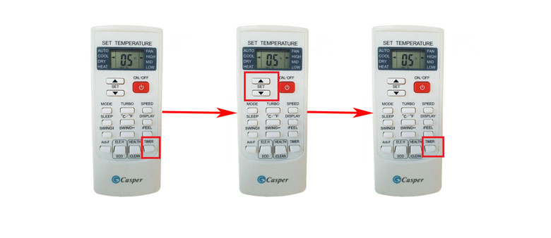 Hướng dẫn hẹn giờ tắt điều hoà Casper cực dễ