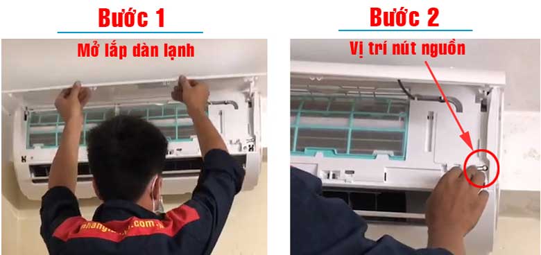 Cách bật điều hòa Funiki không cần điều khiển bằng nút nguồn