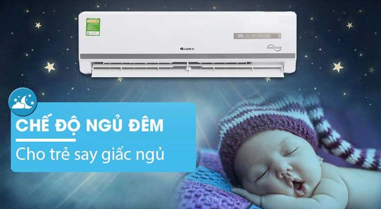 Các chế độ điều hoà Gree: Chế độ ngủ ngon
