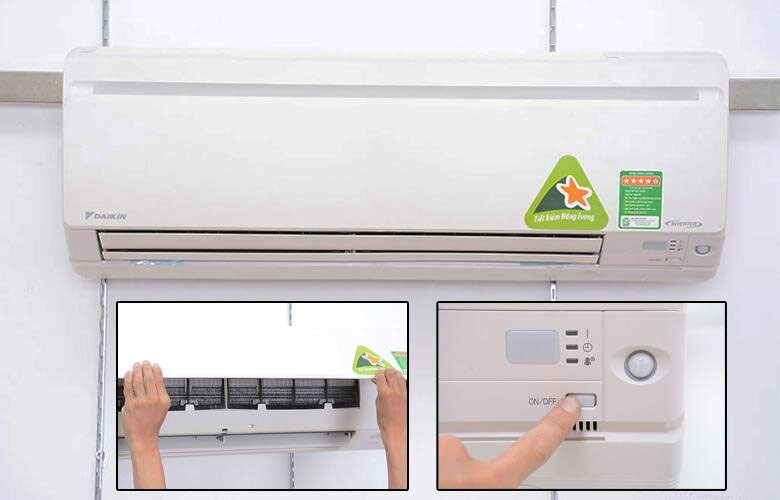 Điều hoà Daikin bật không lên, đèn báo nhấp nháy