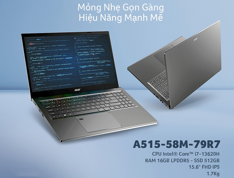 Laptop Acer Aspire 5 A515-58M-79R7 core i7