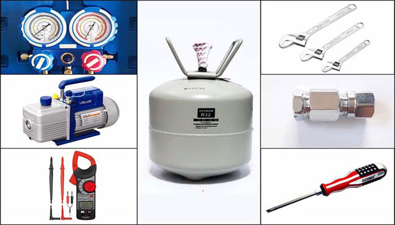 Hướng dẫn nạp gas điều hòa cần các dụng cụ không thể thiếu