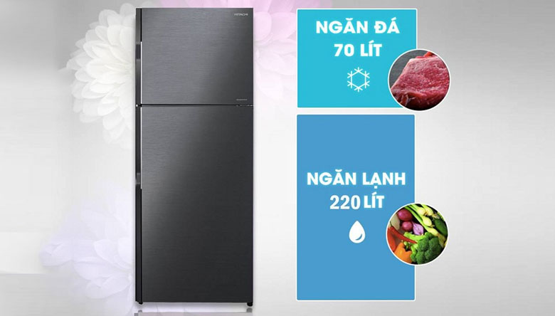 Tủ lạnh 2 cánh Hitachi Inverter 290 lít H350PGV7(BBK)
