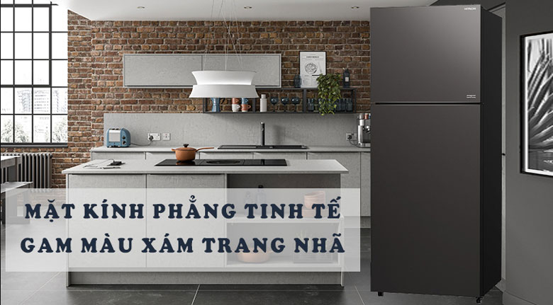 Tủ lạnh 2 cánh Hitachi Inverter 349 lít R-FVY480PGV0 (GMG)