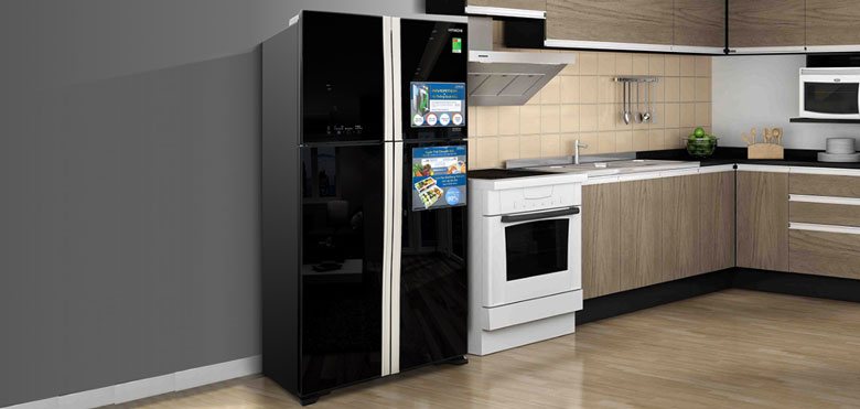 Tủ lạnh Hitachi 4 cánh Inverter 509 lít R-FW650PGV8(GBK)