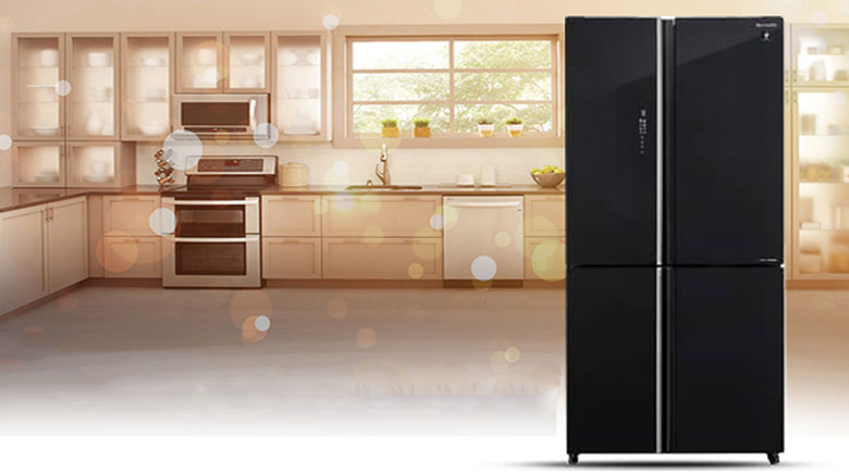 Tủ lạnh Sharp 4 cánh Inverter 567 lít SJ-FXP640VG-BK