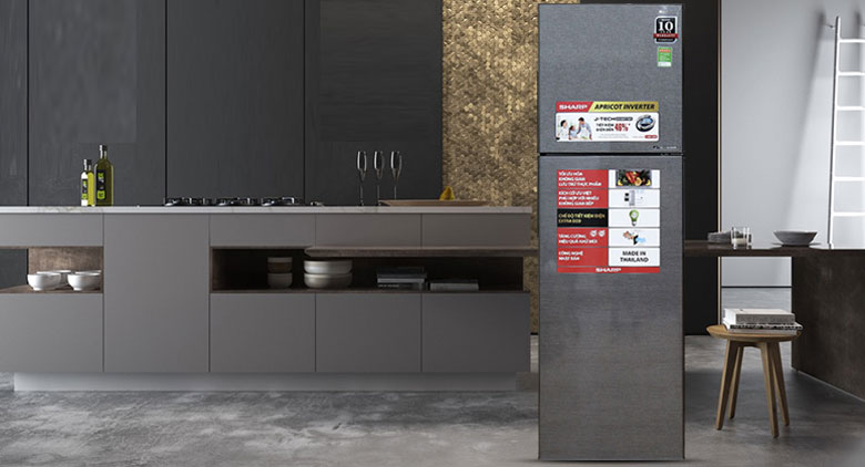 Tủ lạnh Sharp 2 cánh Inverter 253 lít SJ-X281E-DS