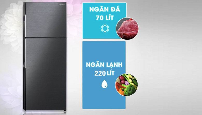 Tủ lạnh Hitachi 300l: Tủ lạnh Hitachi Inverter 290 lít H350PGV7(BBK)
