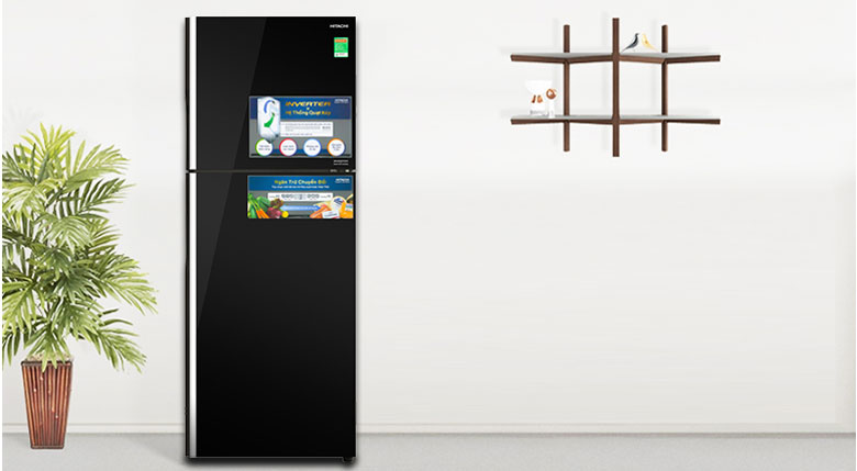 Tủ lạnh Hitachi 300l: Tủ lạnh Hitachi Inverter 366 lít R-FVX480PGV9 (GBK)