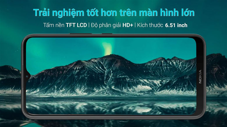 Điện thoại Nokia C21 Plus 3GB/64GB Xám - Màn hình lớn HD+