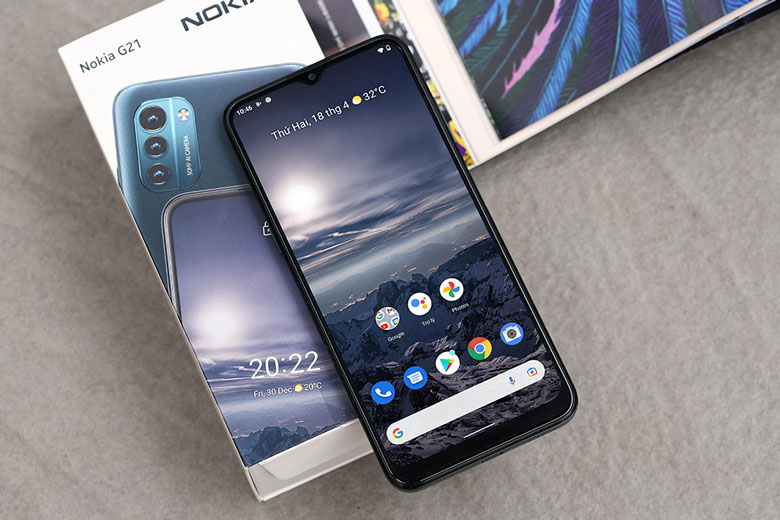 Điện thoại Nokia G21 4GB/128GB Xanh - Thiết kế trẻ trung, hiện đại