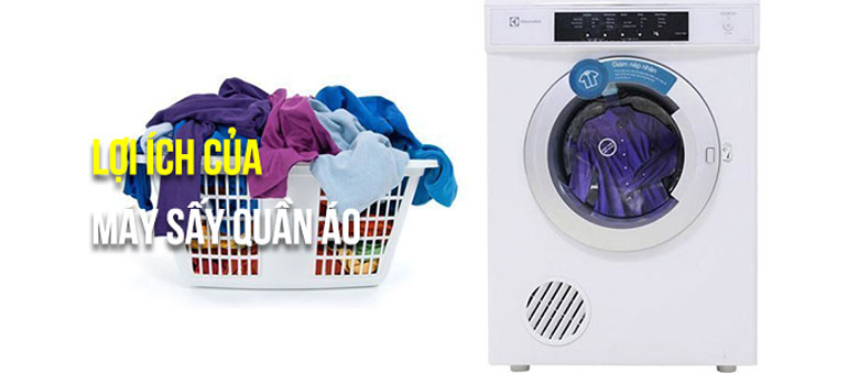 Lợi ích của máy sấy quần áo sẽ tiết kiệm không gian phơi