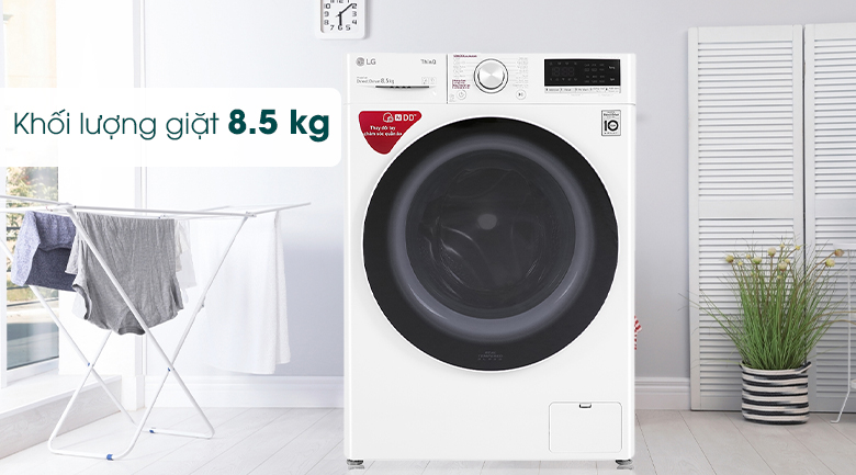 Máy giặt 8.5 kg LG FV1408S4W lồng ngang