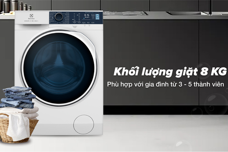 Máy giặt 8kg Electrolux Inverter EWF8024P5WB lồng ngang