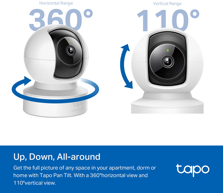 Camera WiFi TPLink Tapo C222 xoay 360 độ