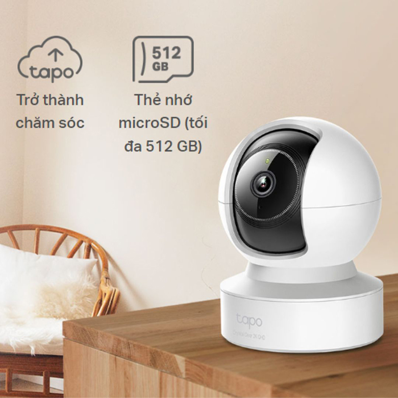 Camera WiFi TPLink Tapo C222 lưu trữ dễ dàng