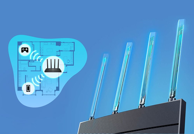 Bộ phát wifi 6 TPLink Archer AX12 AX1500 Mbps 4 anten