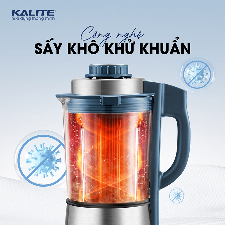 Sấy khô thông minh - Máy làm sữa hạt KALITE KCBV8P