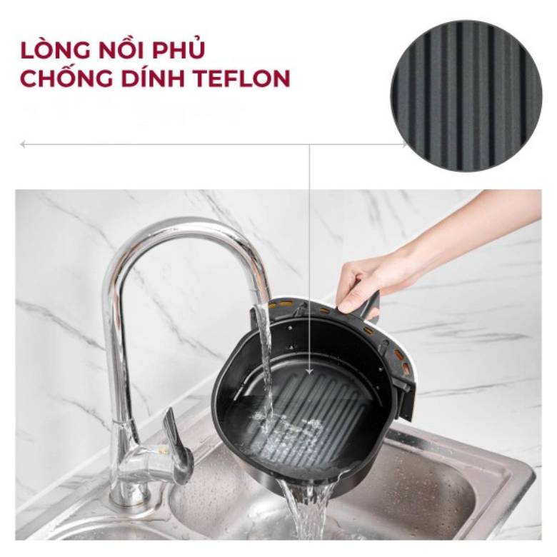  Nồi chiên không dầu Fujihome A3B 3.2 lít - chất liệu nhựa ABS và PP cao cấp
