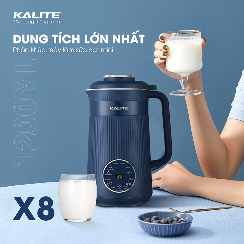 Chất liệu cao cấp -Máy làm sữa hạt Kalite KCB12B