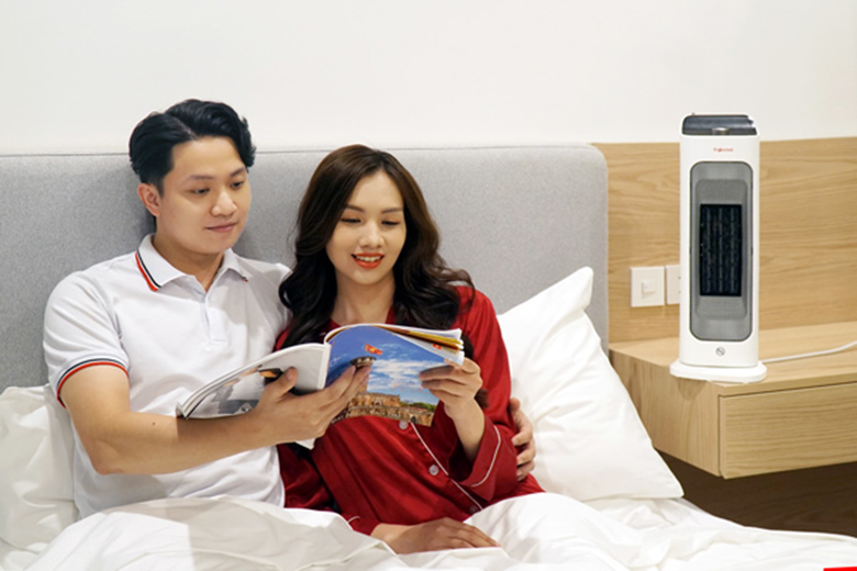 Quạt sưởi gốm FUJIHOME FH1000 công suất mạnh mẽ lên đến 2000W 