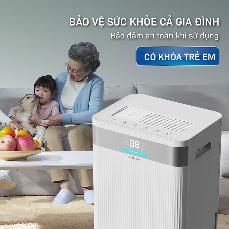 Vận hành an toàn - Máy hút ẩm Fujihome DH40NW