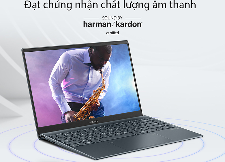 Laptop Asus ZenBook UX425EA-KI839W âm thanh sống động
