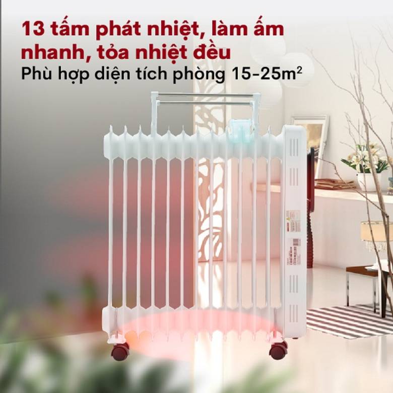  Máy sưởi dầu FUJIHOME OH8613 - 13 thanh phát nhiệt