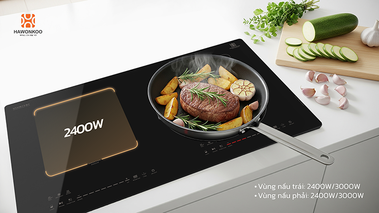 Bếp từ đôi Hawonkoo Seoul CEH-265-II công suất mạnh mẽ