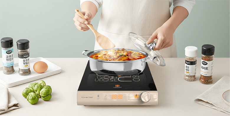 Bếp từ Hawonkoo SEOUL-CEH-108-I-GR/CF có hẹn giờ