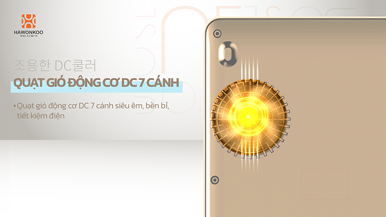 Bếp từ Hawonkoo SEOUL-CEH-108-I-GR/CF tản nhiệt nhanh