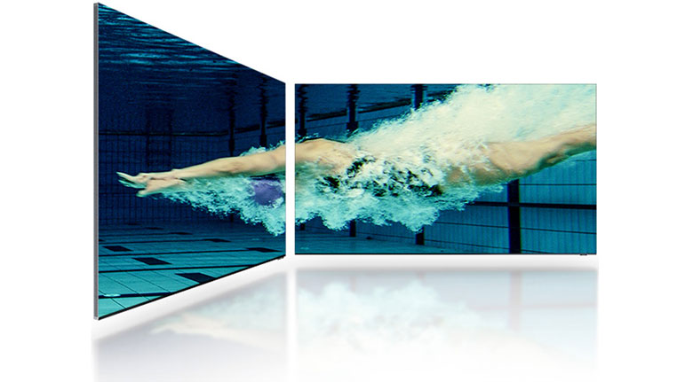 Tivi Samsung 8K với góc nhìn siêu rộng