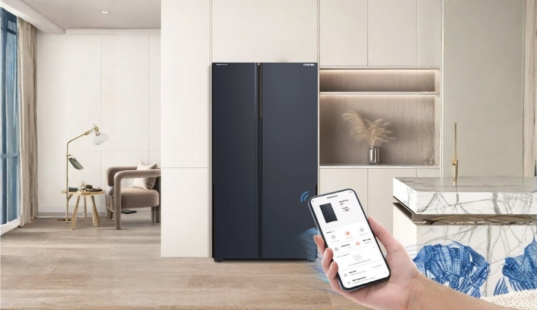 Tính năng điều khiển tủ lạnh Toshiba từ xa trên điện thoại