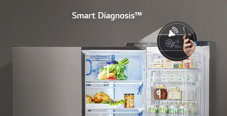 Smart Diagnosis gửi chuẩn đoán lỗi tủ lạnh LG đến điện thoại