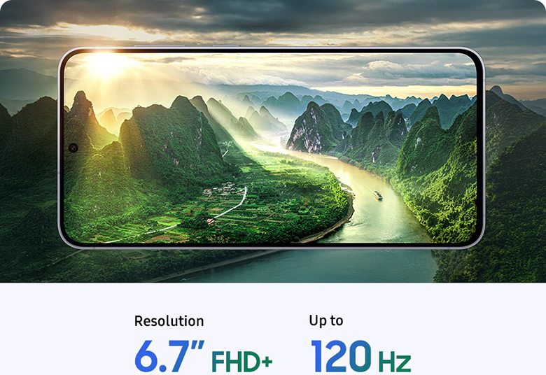 Điện thoại Samsung Galaxy S25 FE màn hình sắc nét 6.7" 