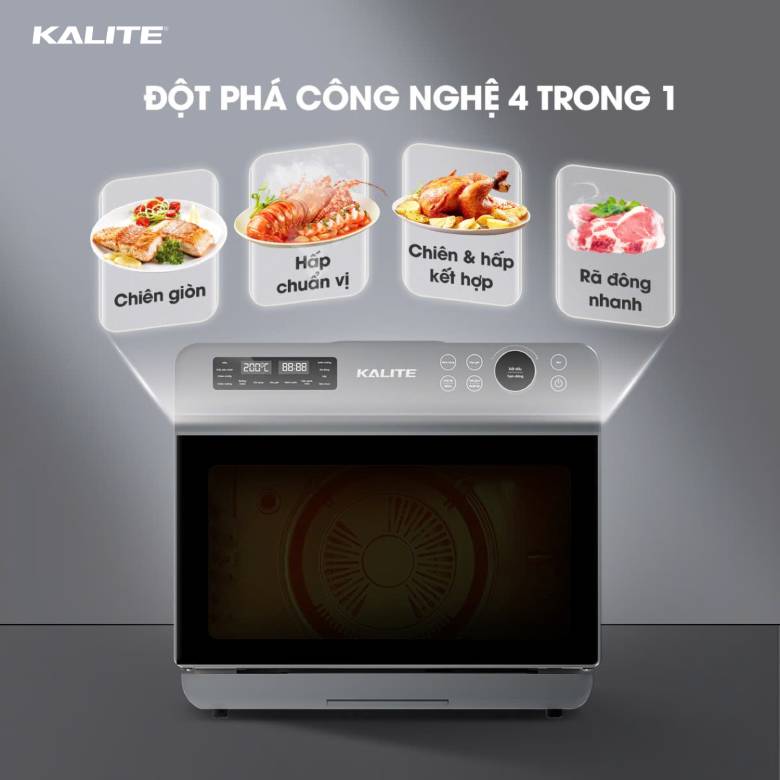 Nồi chiên hơi nước KALITE ULTRA 360 20L - Công nghệ 4-in-1