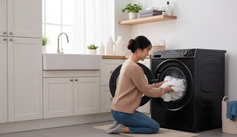 Máy giặt Aqua có chức năng sấy